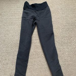Black and grey leggings. Size small